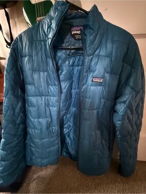 Patagonia Blue Quilted Insulated Jacket